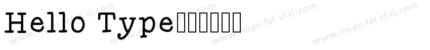 Hello Type字体转换